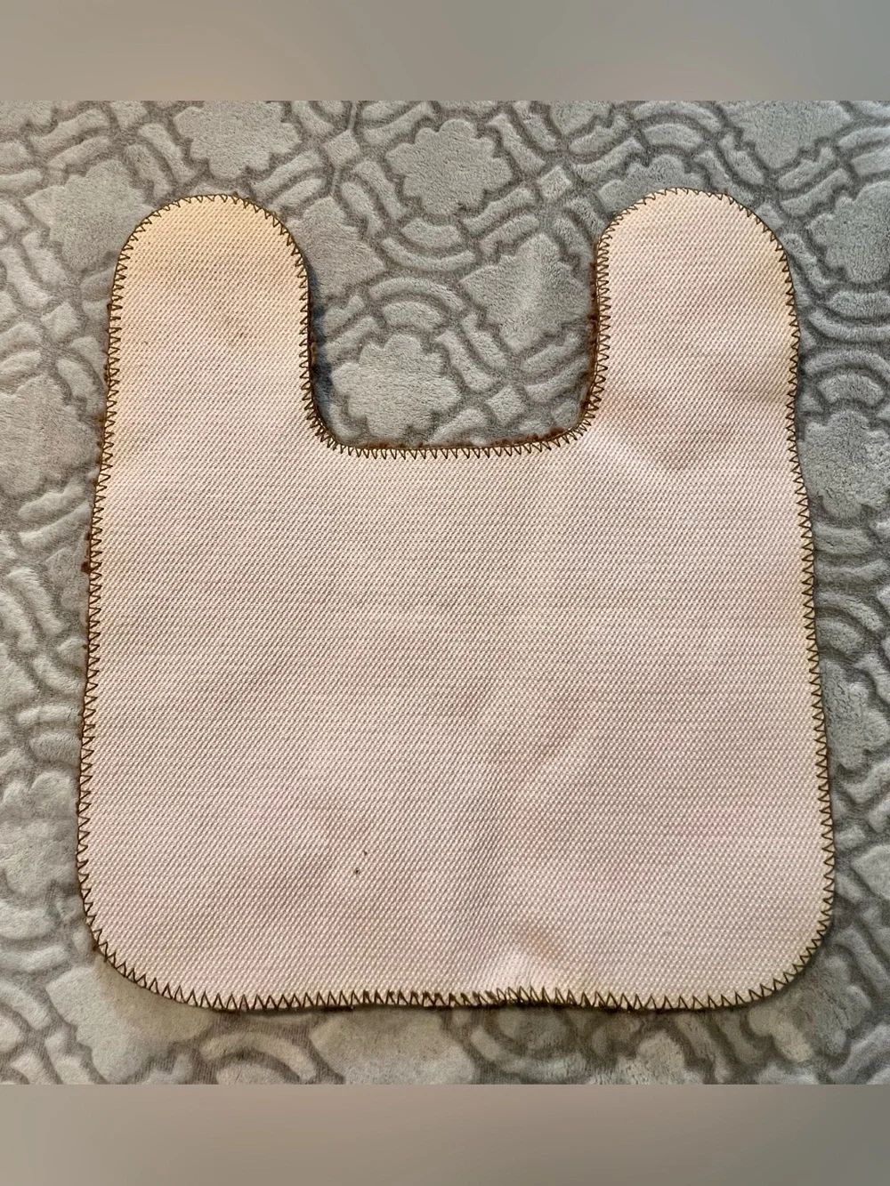 Brown Contour Toilet Rug Bath Mat 19x21 Plush Bathroom Rug